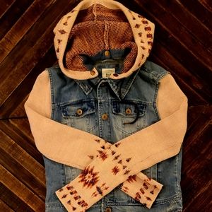 Billabong denim sweater hoodie